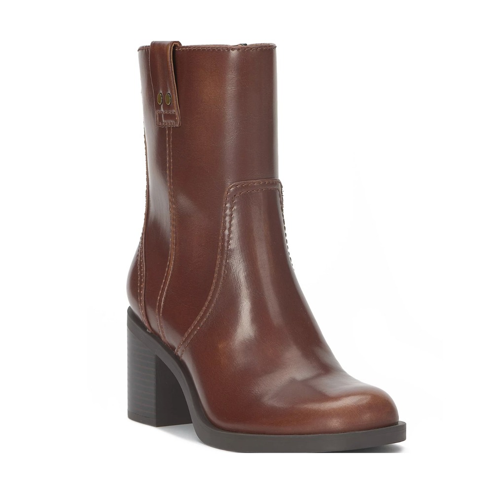 I.N.C. International Concepts Minha Block Heel Bootie Roasted Brown 7.5 M US